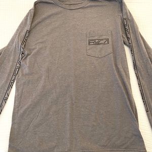 RVCA long sleeve grey tee